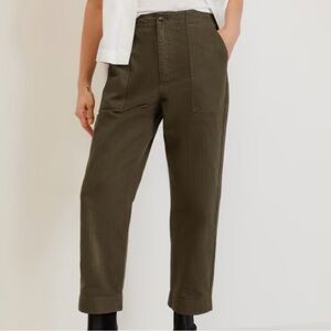 Everlane Organic Cotton Herringbone Utility Pant